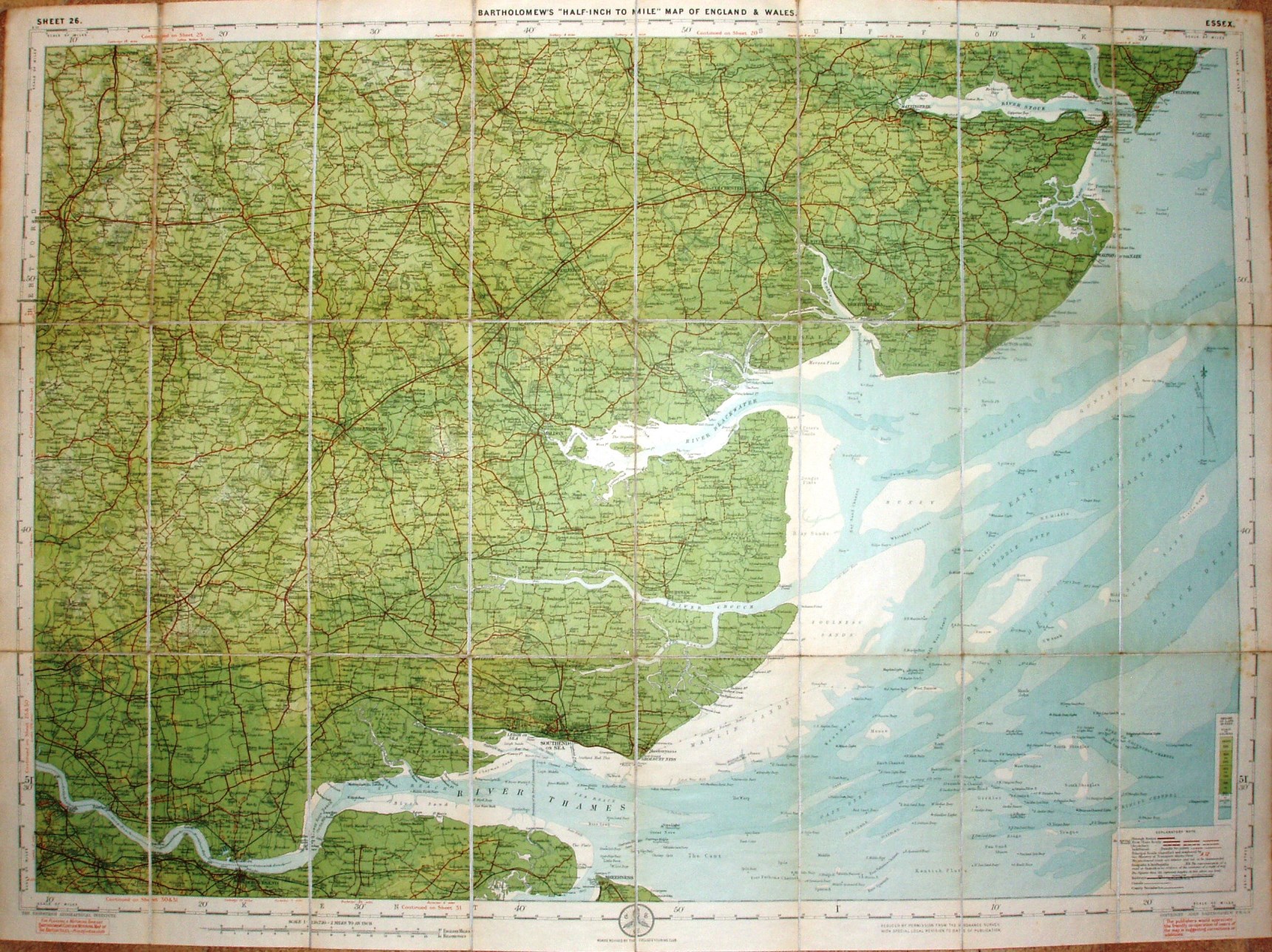 AA 1923, Sheet 26 of Bartholomew